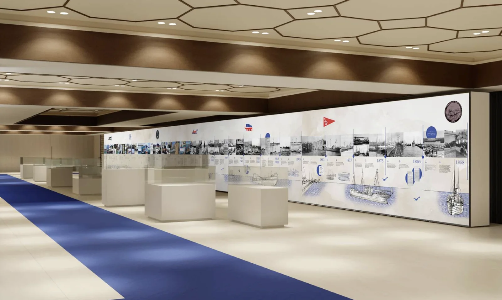 Maritime trade-show exhibition stand designed by Clathra