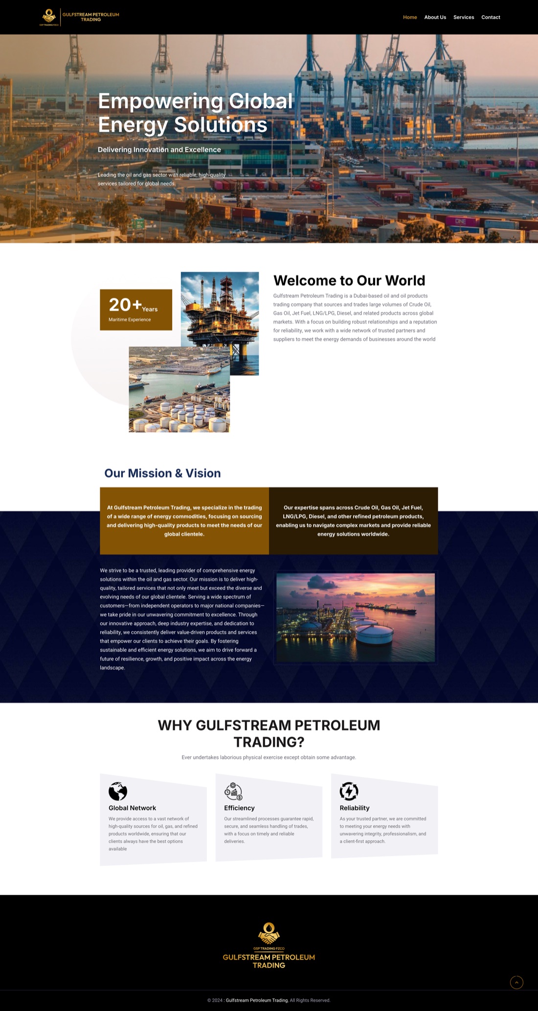 GSP Trading corporate website built by Clathra