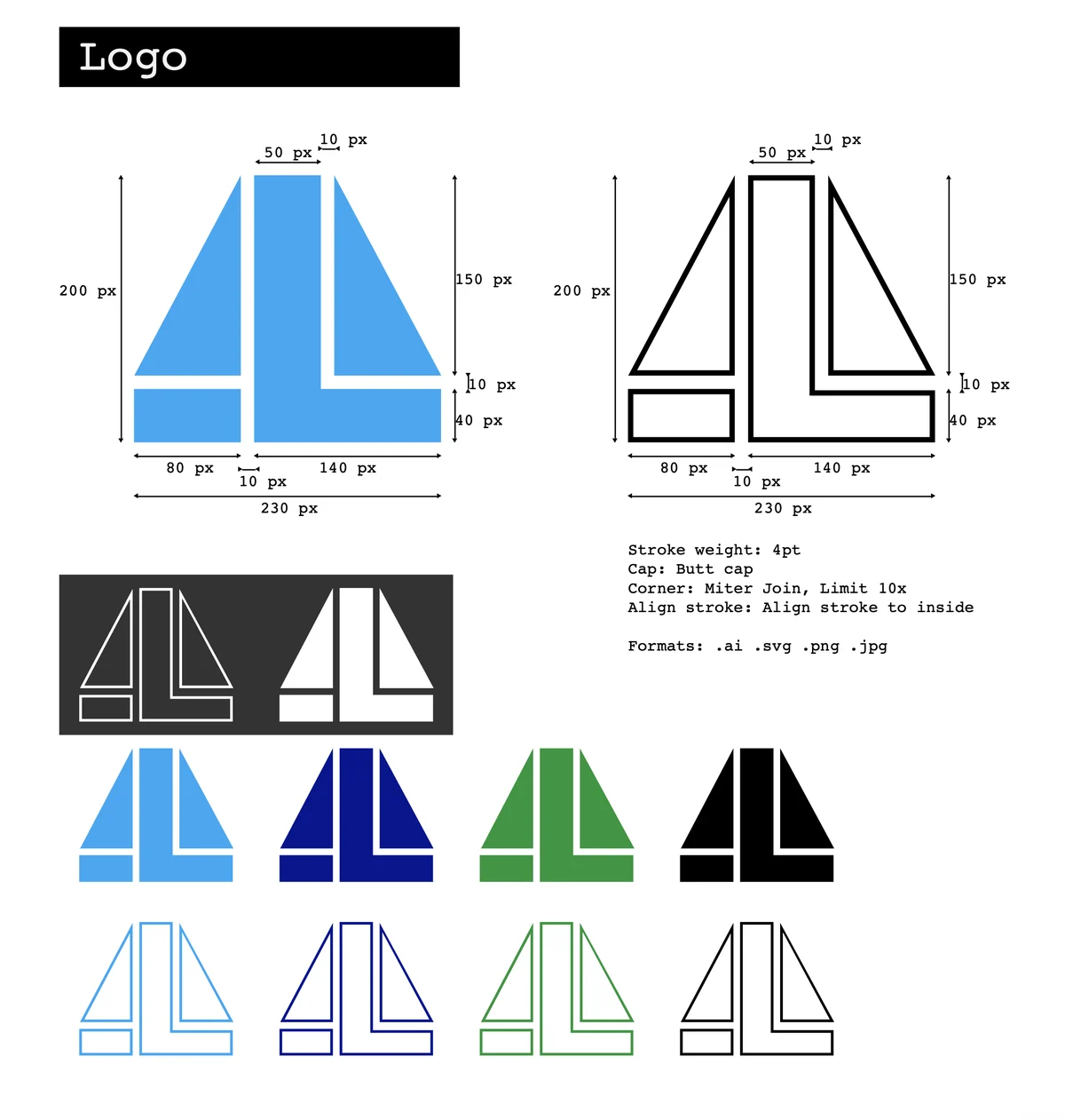 Logo design and construction guidelines by Clathra